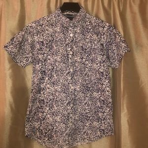 Tommy hilfiger 85 button collard shirt tropical